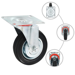 vidaXL 12 pcs Swivel Casters 100 mm 3