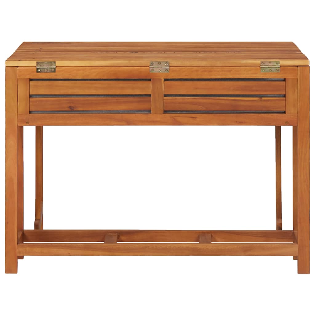 45910 vidaXL Garden Planter Table with 2 Bistro Chairs Solid Acacia Wood 4