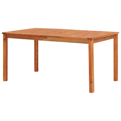 Garden Table Solid Acacia Wood 150 cm 90 cm