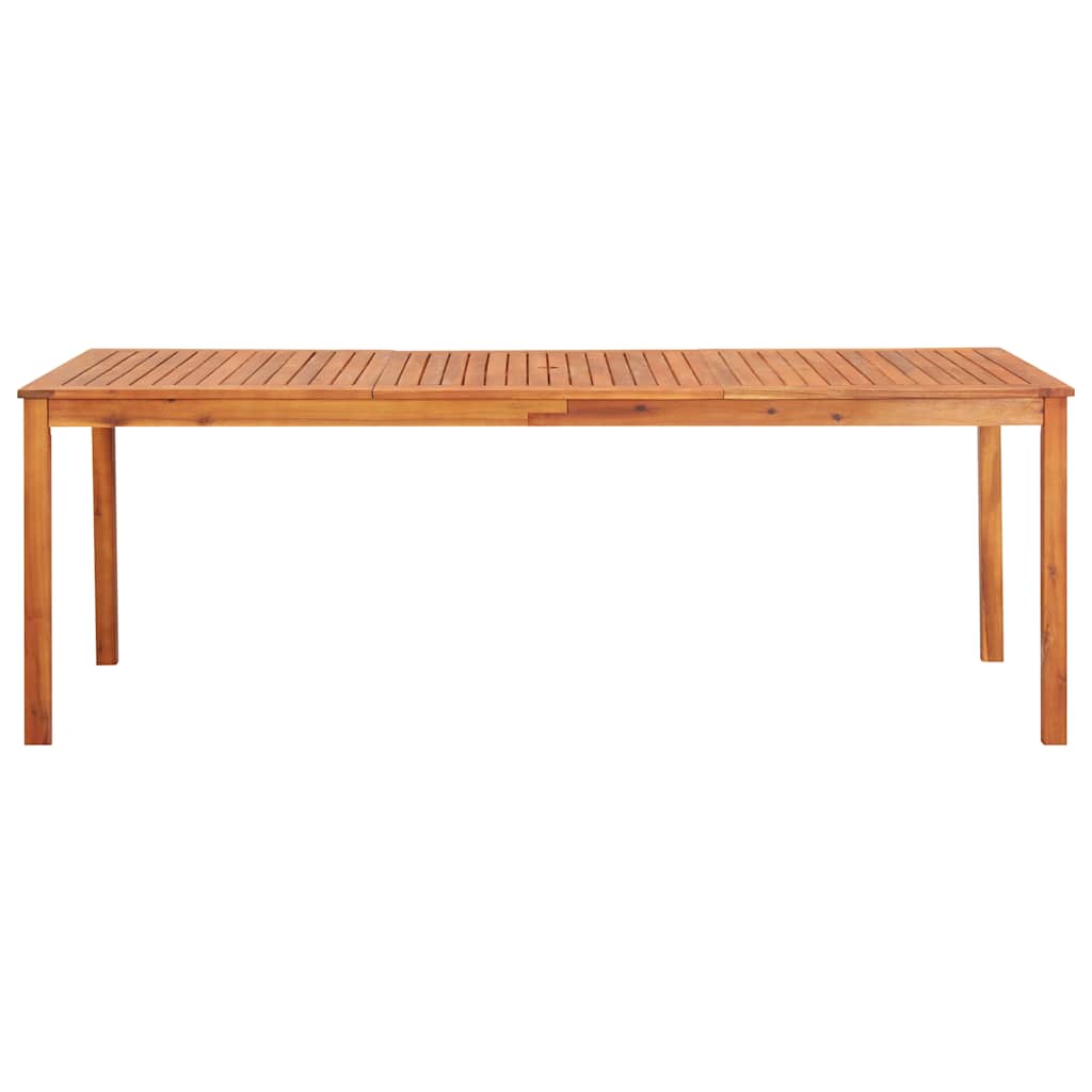 Garden Table Solid Acacia Wood 215 cm 90 cm