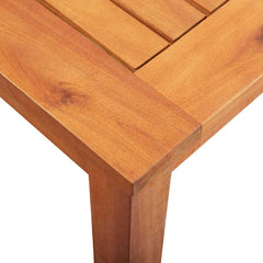 Garden Table Solid Acacia Wood 215 cm 90 cm
