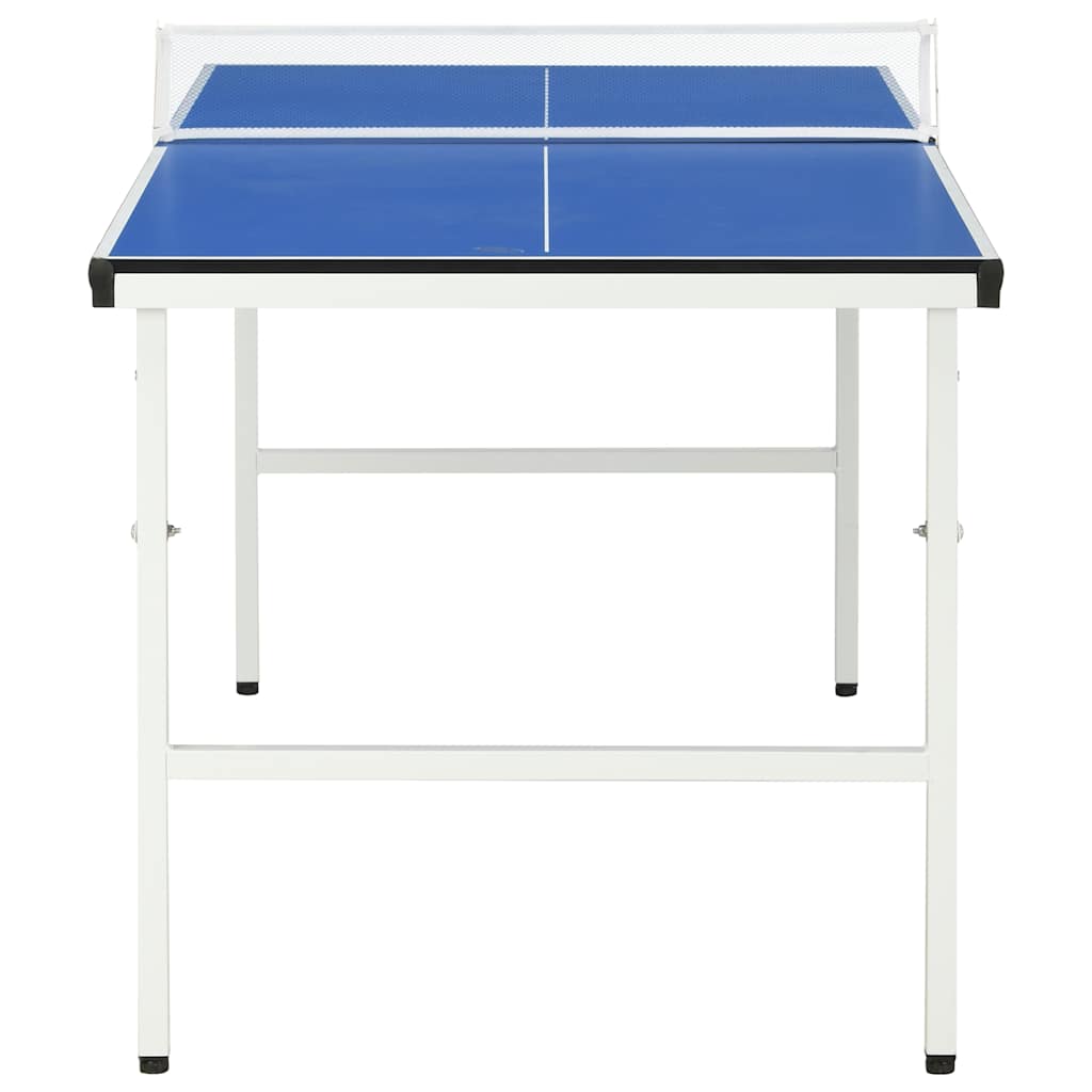 91946 vidaXL 5 Feet Ping Pong Table with Net 152x76x66 cm Blue 4