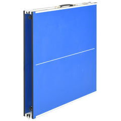 91946 vidaXL 5 Feet Ping Pong Table with Net 152x76x66 cm Blue 3