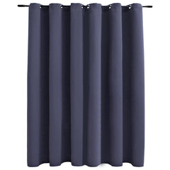 vidaXL Blackout Curtain with Metal Rings Anthracite 290x245 cm 2