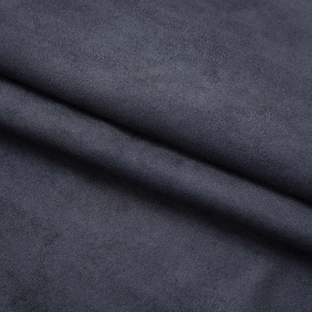 vidaXL Blackout Curtains with Hooks 2 pcs Anthracite 140x245 cm 4