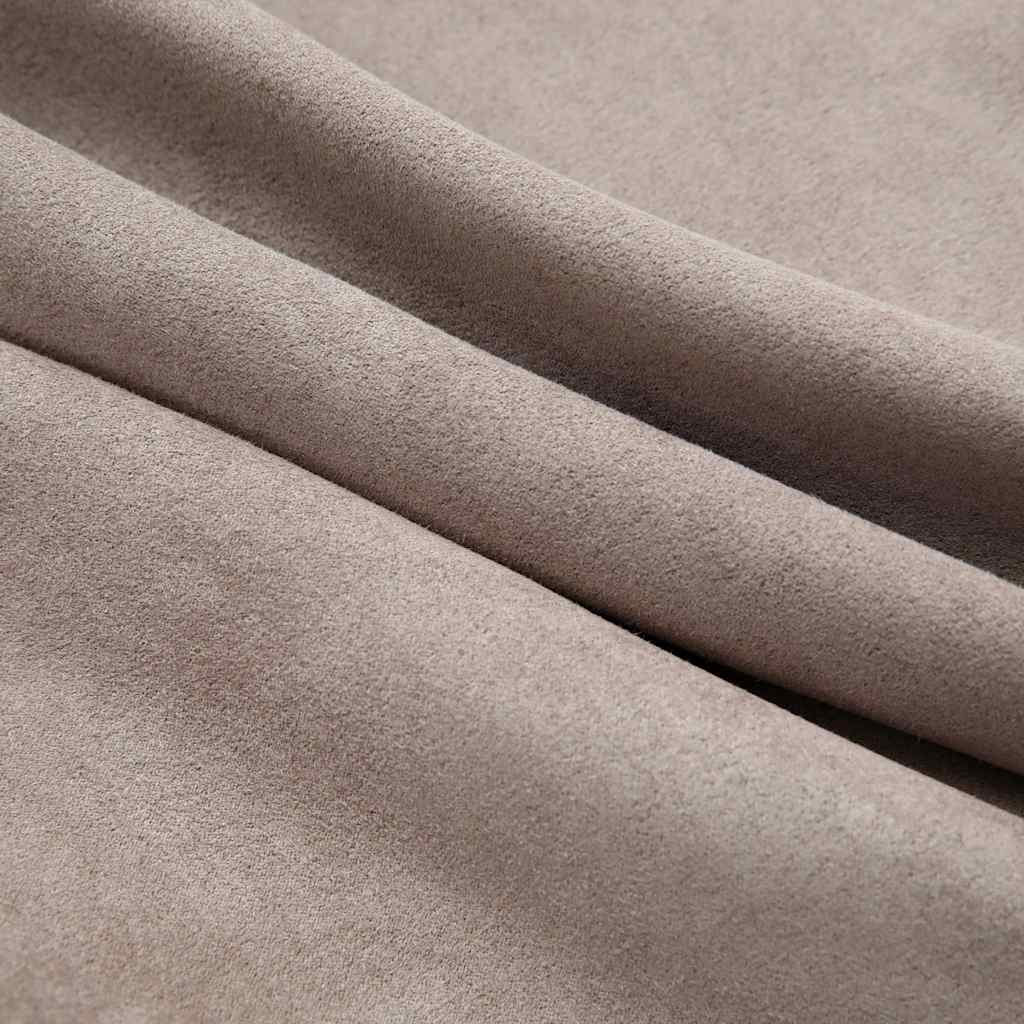 vidaXL Blackout Curtains with Metal Rings 2 pcs Taupe 140x245 cm 4