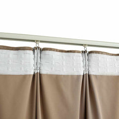 vidaXL Blackout Curtains 2 pcs with Hooks Velvet Beige 140x175 cm 4