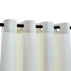 vidaXL Blackout Curtains with Rings 2 pcs Velvet Cream 140x225 cm 3