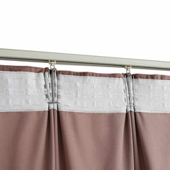 vidaXL Blackout Curtains 2pcs with Hooks Velvet Antique Pink 140x175cm 4