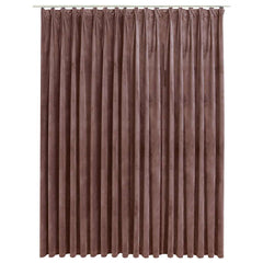 vidaXL Blackout Curtain with Hooks Velvet Antique Pink 290x245 cm 2