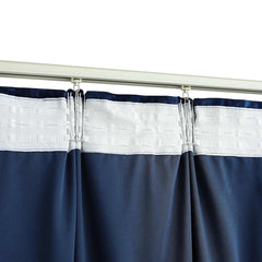 vidaXL Blackout Curtain with Hooks Velvet Dark Blue 290x245 cm 4