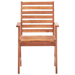 Outdoor Dining Chairs Solid Acacia Wood 2