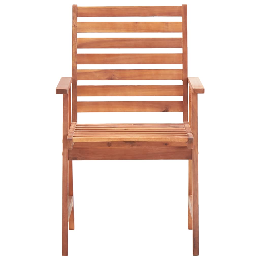 Outdoor Dining Chairs Solid Acacia Wood 2
