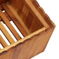 vidaXL Raised Bed | Natural wood colour | Solid acacia wood | Large | Planters 5