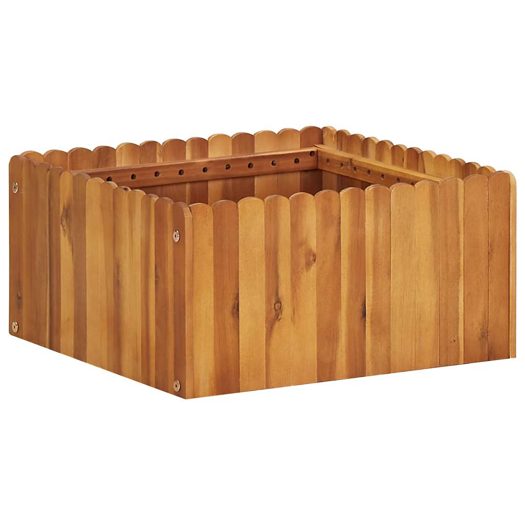 vidaXL Raised Bed | Natural wood colour | Solid acacia wood | Medium 1