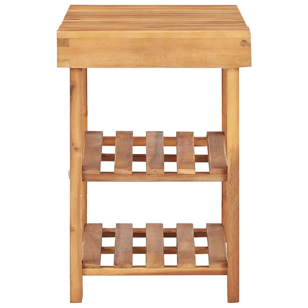 vidaXL Shoe Rack | Natural wood colour | Solid acacia wood | Compact | Durable 3
