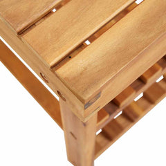 vidaXL Shoe Rack | Natural wood colour | Solid acacia wood | Compact | Durable 4