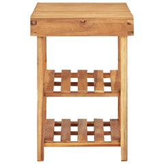 45932 vidaXL Shoe Rack 90x32x46 cm Solid Acacia Wood 3