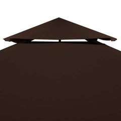 vidaXL 2-Tier Gazebo Top Cover 310 g/m² 3x3 m Brown 3