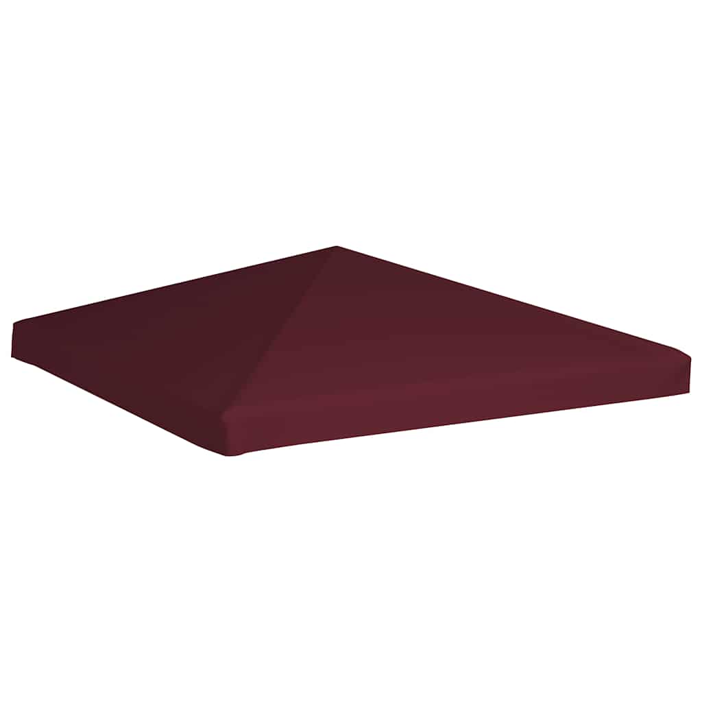 vidaXL Gazebo Top Cover 310 g/m² 3x3 m Bordeaux 2