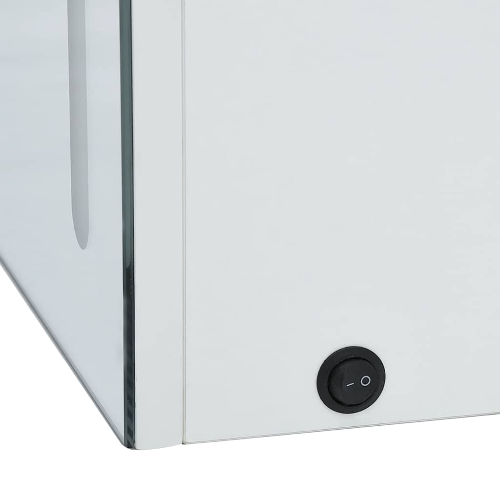 LED Bathroom Mirror Cabinet 50x13x70 cm White and silver
