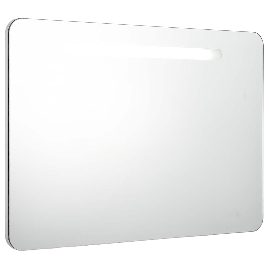 vidaXL LED Bathroom Mirror Cabinet 80x9,5x55 cm 2