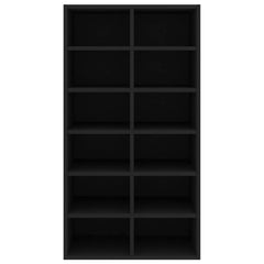 vidaXL Shoe Rack | Black | Engineered Wood | Medium | Shoe Rack | Rectangular 4