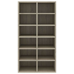 vidaXL Shoe Rack | Sonoma oak | Engineered wood | 54x34x100.5 cm | Shoe Rack 4