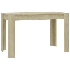 vidaXL Dining Table Sonoma Oak 120x60x76 cm Engineered Wood 2