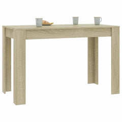 vidaXL Dining Table Sonoma Oak 120x60x76 cm Engineered Wood 3