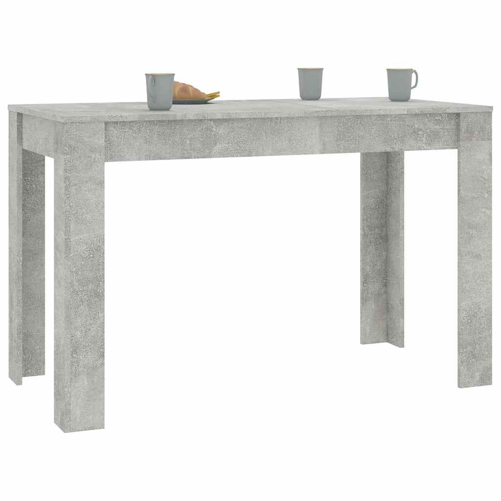 vidaXL Dining Table | Concrete grey | Engineered wood | Standard | Durable 3
