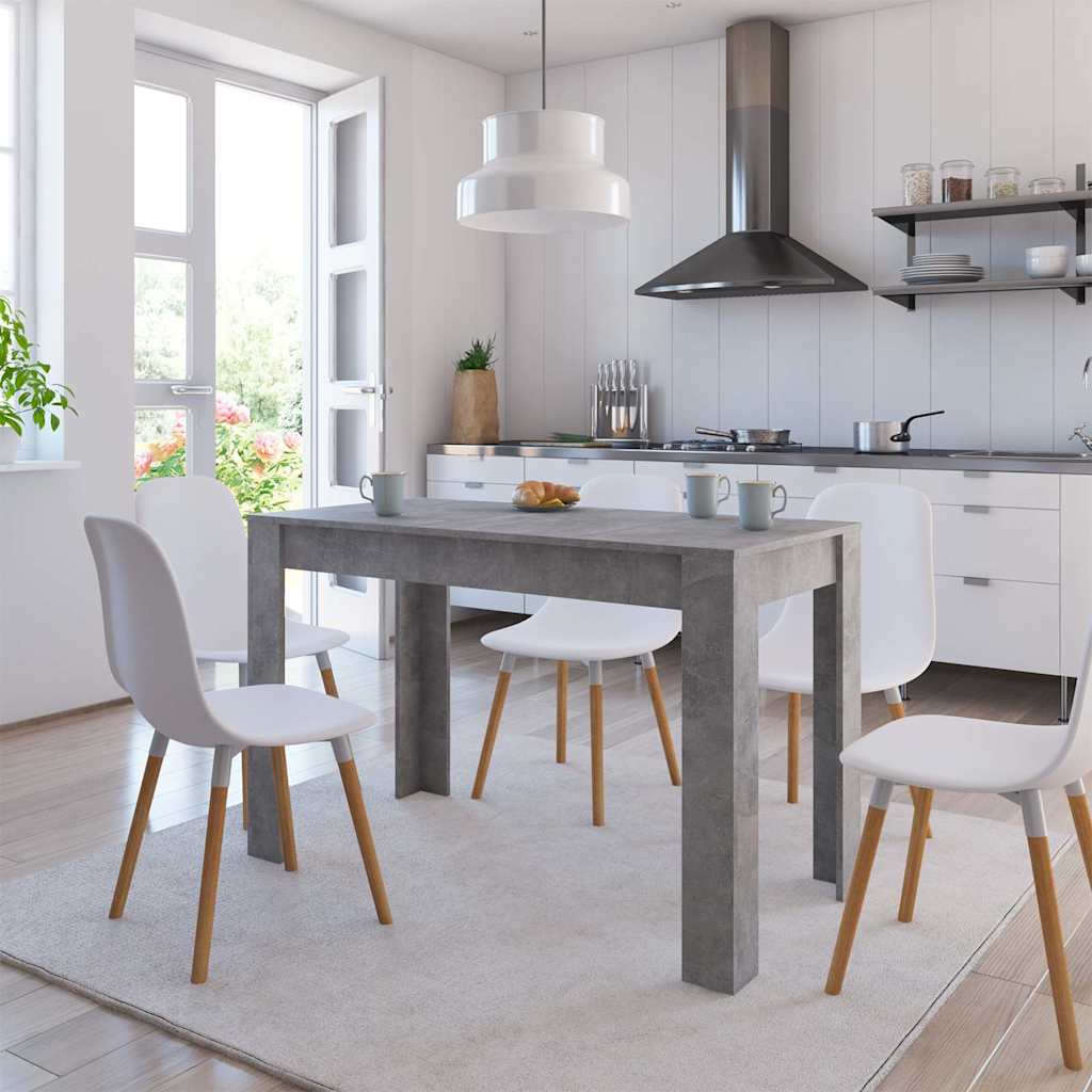 vidaXL Dining Table | Concrete grey | Engineered wood | Standard | Durable 1