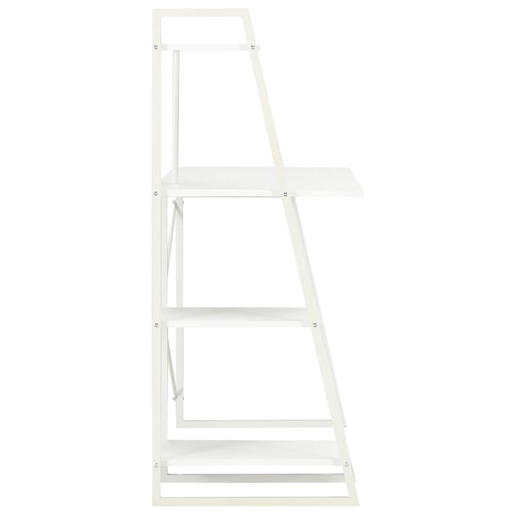 vidaXL Desk | White | Engineered wood, Powder-coated steel | Medium 3