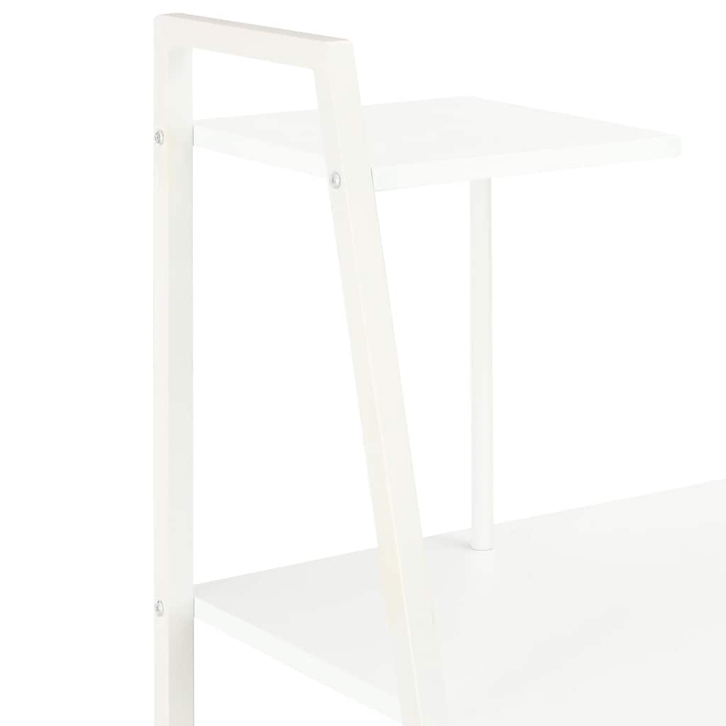 vidaXL Desk | White | Engineered wood, Powder-coated steel | Medium 5