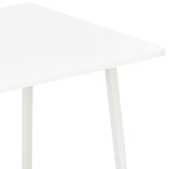 vidaXL Desk | White | Engineered wood, Powder-coated steel | Medium 6