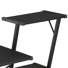 vidaXL Desk | Black | Engineered wood with PVC coating | Large | Desk 5