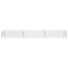 vidaXL Gabion Raised Bed | Silver | Galvanised steel | 270x30x30 cm 4