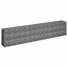 vidaXL Gabion Raised Bed | Silver | Galvanized Steel | 270 x 30 x 60 cm 3