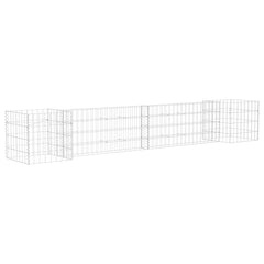 vidaXL Gabion Planter | Silver | Steel wire | 260x40x40 cm 2