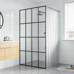 Walk-in Shower Screen Clear Tempered Glass Transparent