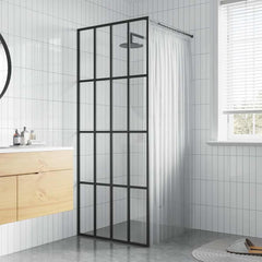 Walk-in Shower Screen Clear Tempered Glass Transparent 90 cm 195 cm