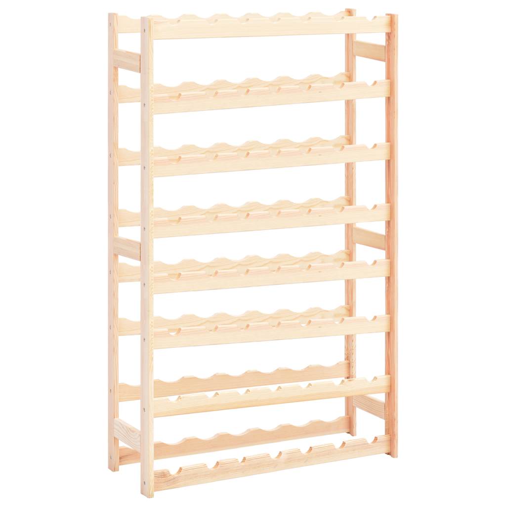 Wine Rack for Bottles Pinewood Natural 56
