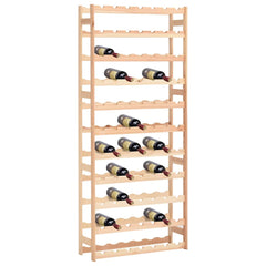 Wine Rack for Bottles Pinewood Natural 77