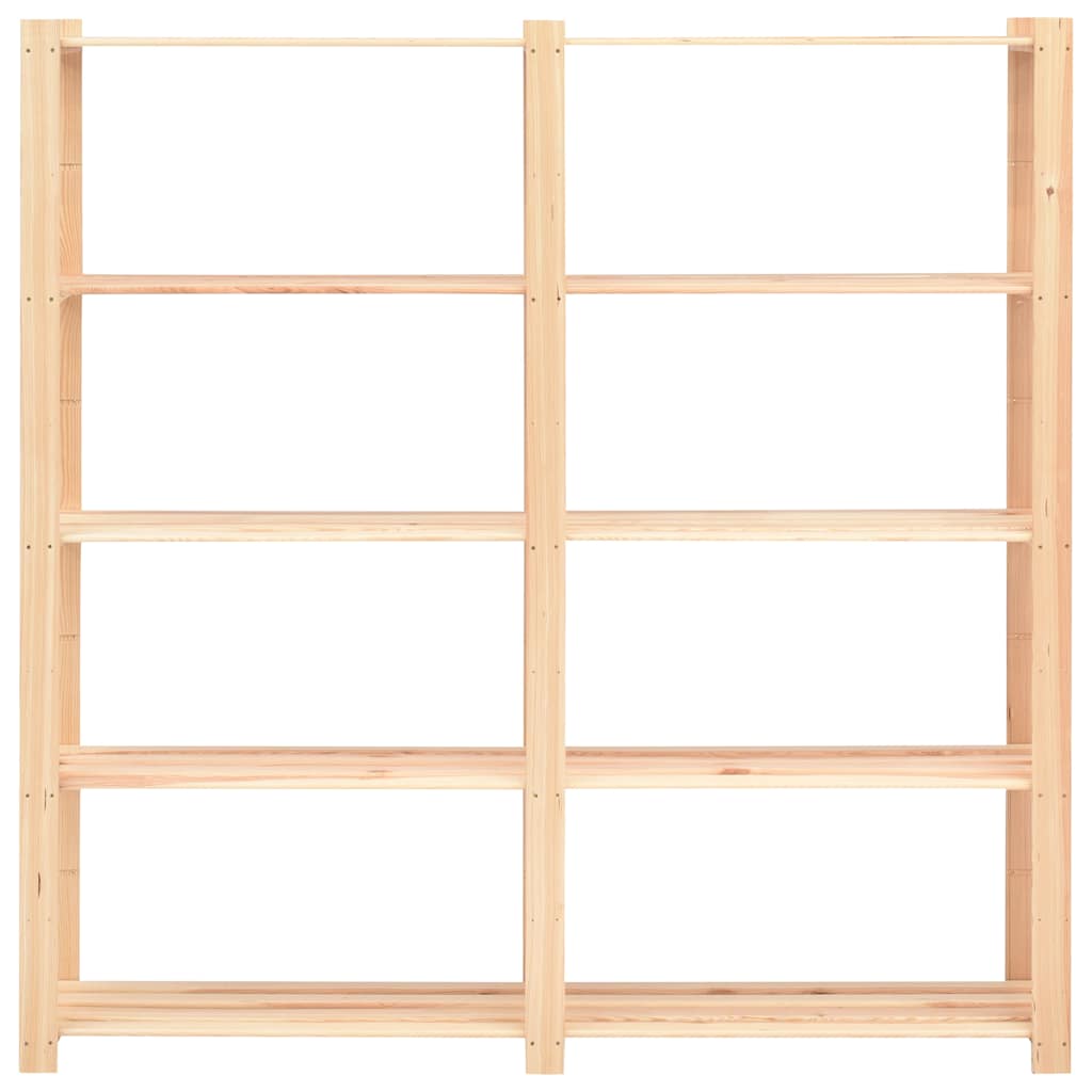 5-Tier Storage Racks 170x38x170 cm Solid Pinewood 500 kg 1
