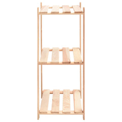 vidaXL 3-Tier Storage Rack 60x38x90 cm Solid Pinewood 150 kg 4
