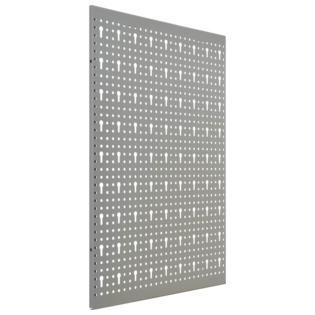 vidaXL Wall-mounted Peg Boards 3 pcs 40x58 cm Steel 4