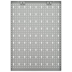 vidaXL Wall-mounted Peg Boards 3 pcs 40x58 cm Steel 5