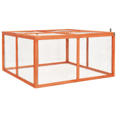 170876 vidaXL Rabbit Hutch 124x120x60 cm Solid Firwood 2