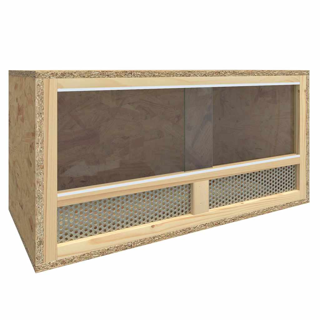 vidaXL Terrarium | Transparent, Wood | Engineered wood, Glass, Steel | Durable 1