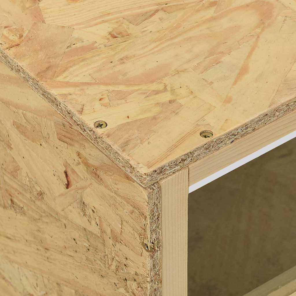 vidaXL Terrarium | Transparent, Wood | Engineered wood, Glass, Steel | Durable 5